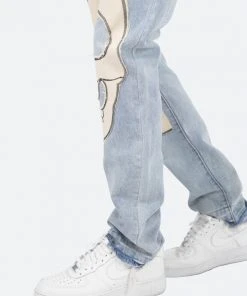 Mnml D181 Straight Denim - Blue/White