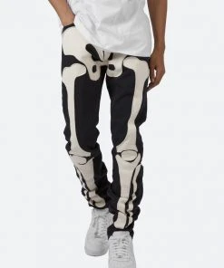 Mnml D184 Skeleton Straight Denim - Black/White