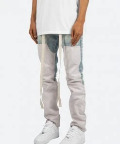 Mnml D187 Western Straight Denim - Blue/Natural