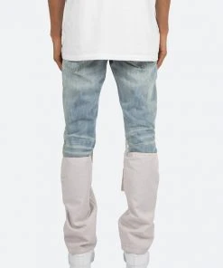 Mnml D187 Western Straight Denim - Blue/Natural