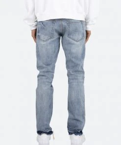 Mnml D198 War Straight Denim - Blue/White