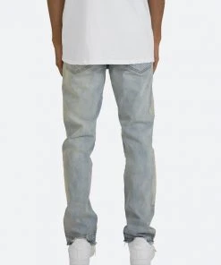 Mnml D199 Skeleton Straight Denim - Blue/White