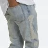 Mnml D199 Skeleton Straight Denim - Blue/White