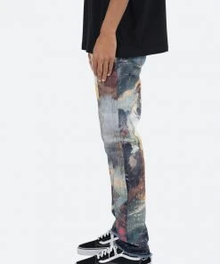 Mnml D205 Overlay Straight Denim - Blue