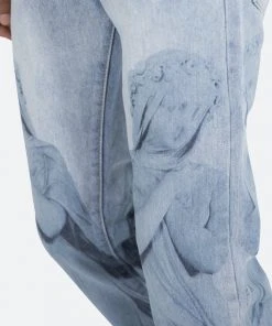 Mnml D206 Overlay Straight Denim - Blue