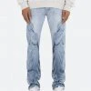 Mnml D206 Overlay Straight Denim - Blue