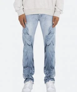 Mnml D206 Overlay Straight Denim - Blue