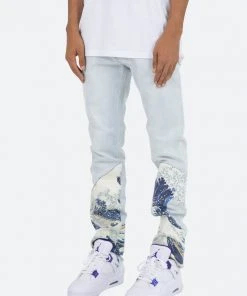 Mnml D233 Wave Straight Denim - Light Blue