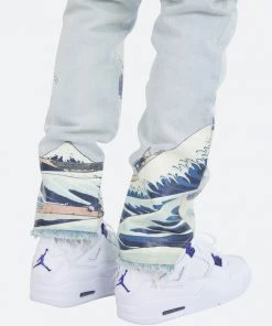 Mnml D233 Wave Straight Denim - Light Blue