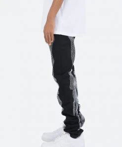 Mnml D249 Skeleton Straight Denim - Black/White