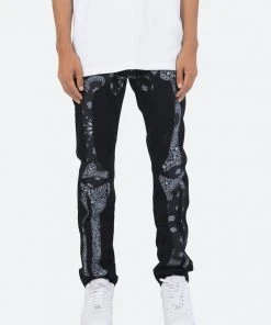 Mnml D261 Skeleton Straight Denim - Black/Black