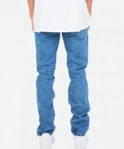 Mnml D261 Skeleton Straight Denim - Blue/Red
