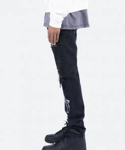 Mnml D267 Split V3 Straight Denim - Blue/Black