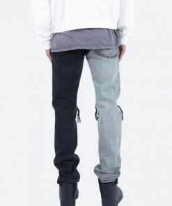 Mnml D267 Split V3 Straight Denim - Blue/Black