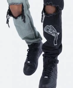 Mnml D267 Split V3 Straight Denim - Blue/Black