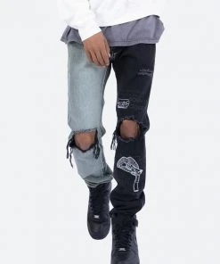 Mnml D267 Split V3 Straight Denim - Blue/Black