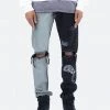 Mnml D267 Split V3 Straight Denim - Blue/Black