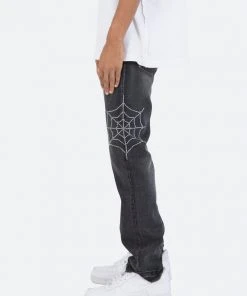 Mnml D278 Spider Straight Denim - Black | Relaxed Fit Men's Jeans 11 Mnml D278 Spider Straight Denim - Black
