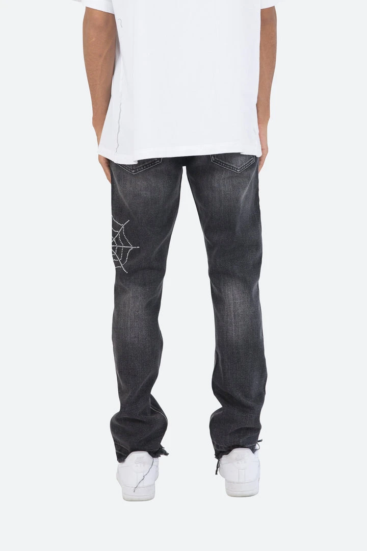 Mnml D278 Spider Straight Denim - Black | Relaxed Fit Men's Jeans 5 Mnml D278 Spider Straight Denim - Black