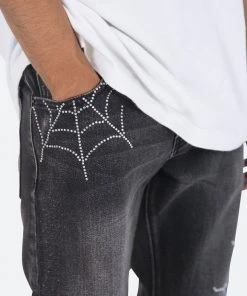 Mnml D278 Spider Straight Denim - Black | Relaxed Fit Men's Jeans 14 Mnml D278 Spider Straight Denim - Black