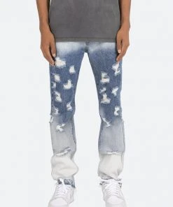 Mnml D293 Straight Denim - Blue/Yellow