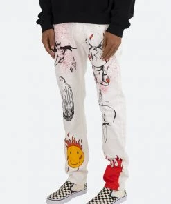 Mnml D402 Handy Work Straight Denim - White