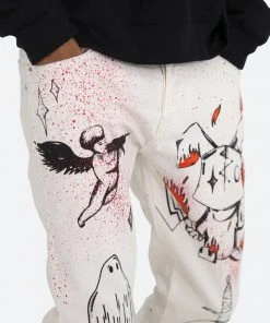 Mnml D402 Handy Work Straight Denim - White