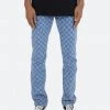 Mnml D407 Checker Straight Denim - Blue