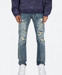 Mnml D436 Chain Straight Denim - Blue
