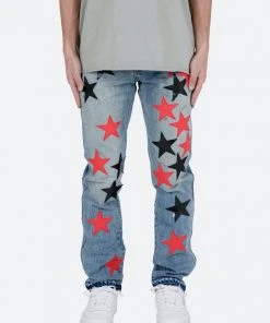 Mnml D438 Star Straight Denim - Blue/Black