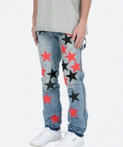 Mnml D438 Star Straight Denim - Blue/Black