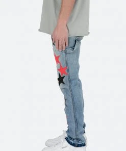 Mnml D438 Star Straight Denim - Blue/Black