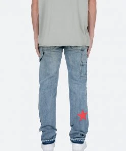 Mnml D438 Star Straight Denim - Blue/Black