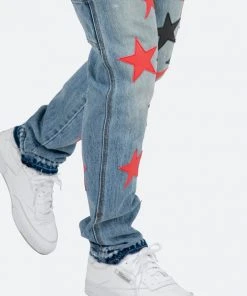 Mnml D438 Star Straight Denim - Blue/Black