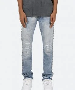 Mnml D442 Stud Straight Denim - Blue