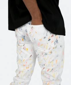 Mnml D443 Paint Straight Denim - White