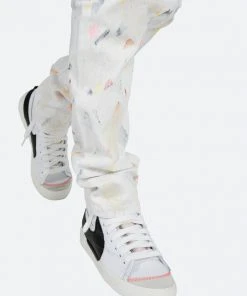 Mnml D443 Paint Straight Denim - White