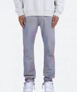 Mnml D444 Color Straight Denim - Purple