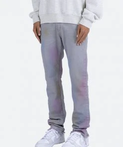 Mnml D444 Color Straight Denim - Purple