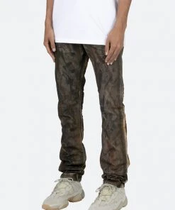 Mnml D452 Camo Straight Denim - Brown