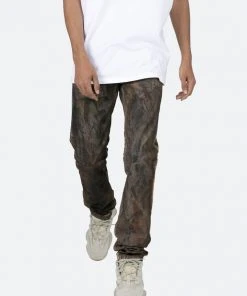 Mnml D452 Camo Straight Denim - Brown
