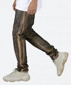 Mnml D452 Camo Straight Denim - Brown