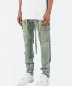 Mnml Denim Cargo Pants - Blue
