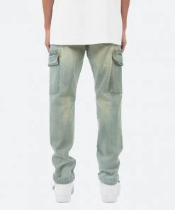 Mnml Denim Cargo Pants - Blue