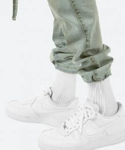 Mnml Denim Cargo Pants - Blue