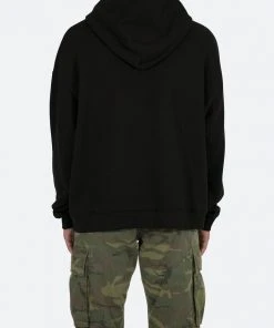 Mnml Outerwear Dice Cropped Hoodie - Black