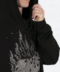 Mnml Outerwear Dice Cropped Hoodie - Black