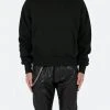 Mnml Double Layer Hoodie - Black Outerwear