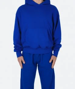 Mnml Double Layer Hoodie - Blue