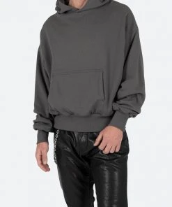 Mnml Outerwear Double Layer Hoodie - Charcoal Grey